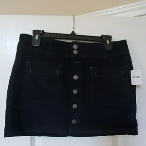 Free People Joanie Cord Skirt Black